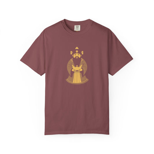 Caishen: The Civil God of Wealth — Garment-Dyed One-Ink Tee