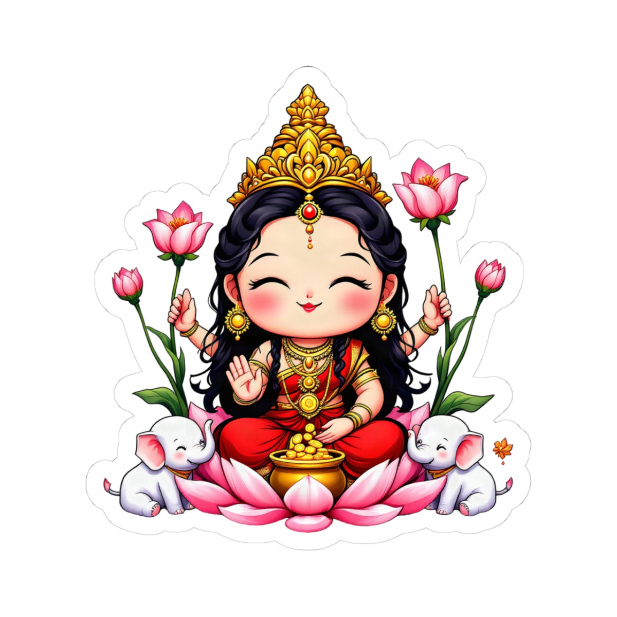 Lakshmi: She of the Lotus — Sticker