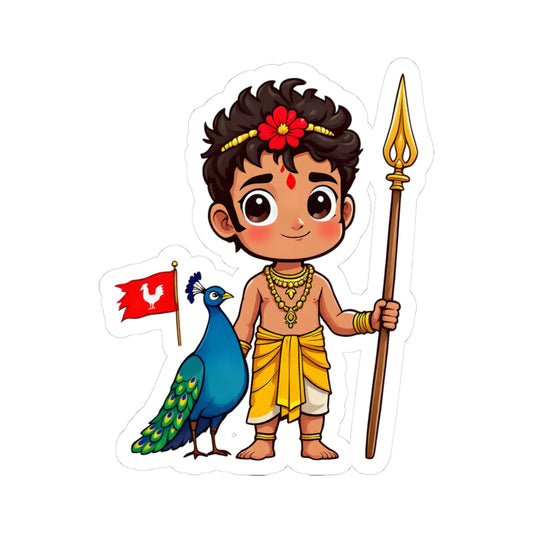 Murugan: Two Companions from One Tree — Sticker