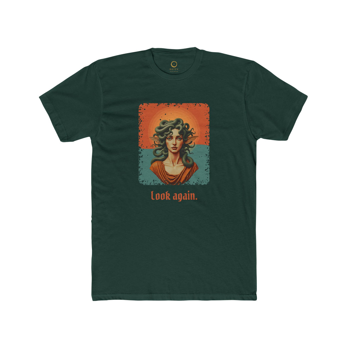 Medusa · “Look again.” — Unisex T-Shirt