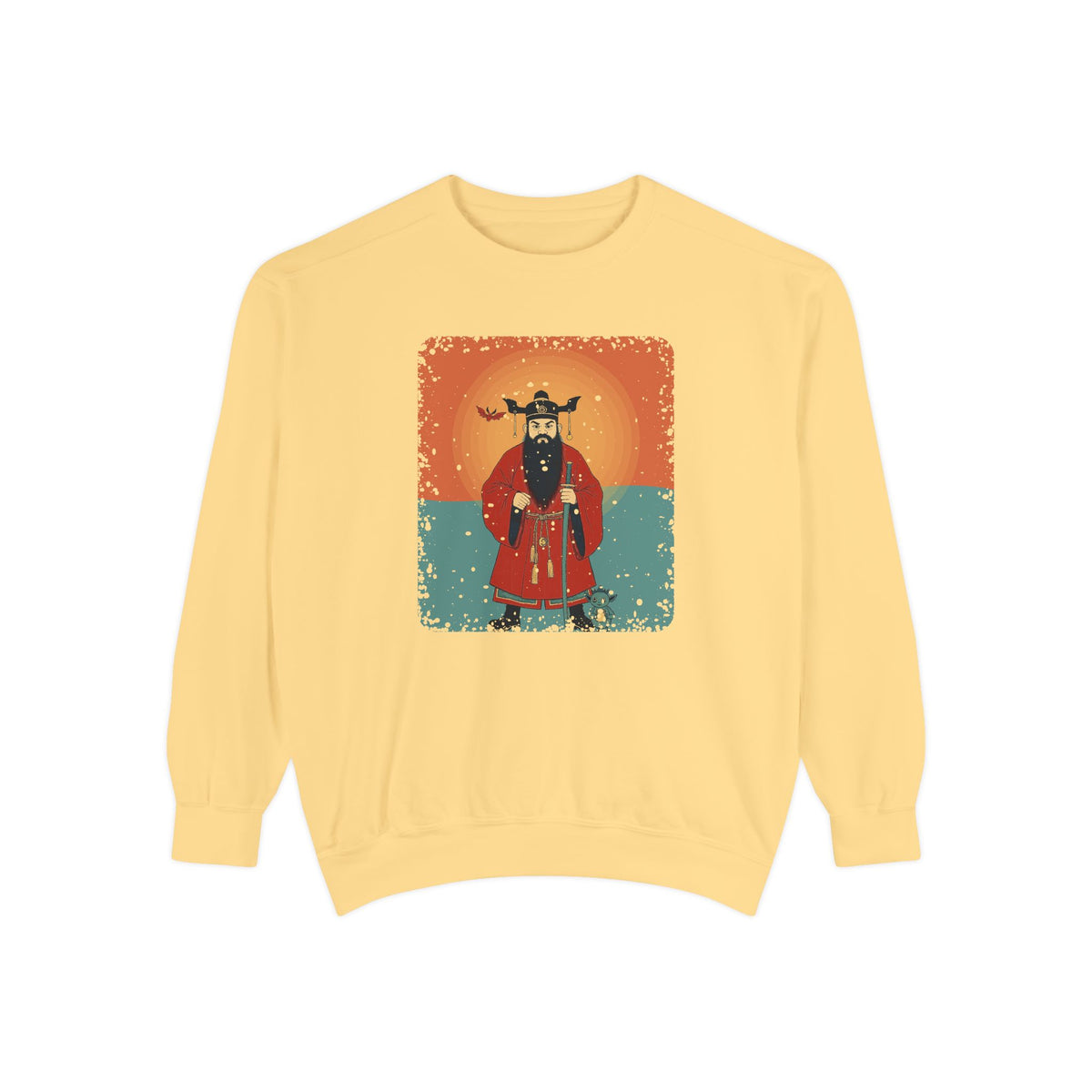 Zhong Kui: The Demon Queller — Garment-Dyed Sweatshirt