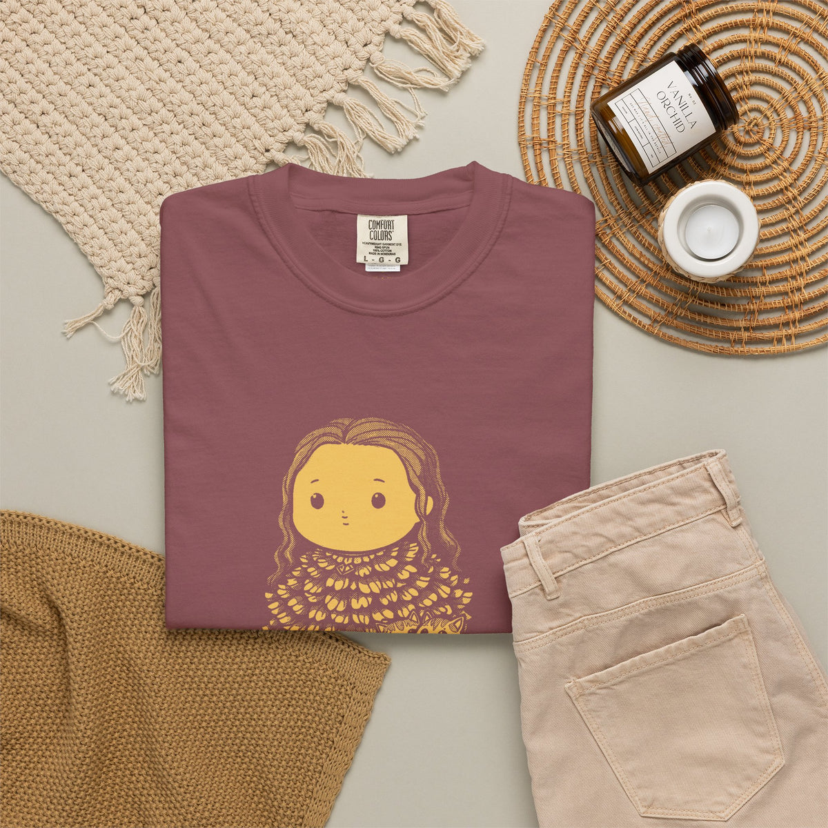 Freyja · “The original cat lady.” — Garment-Dyed One-Ink Tee