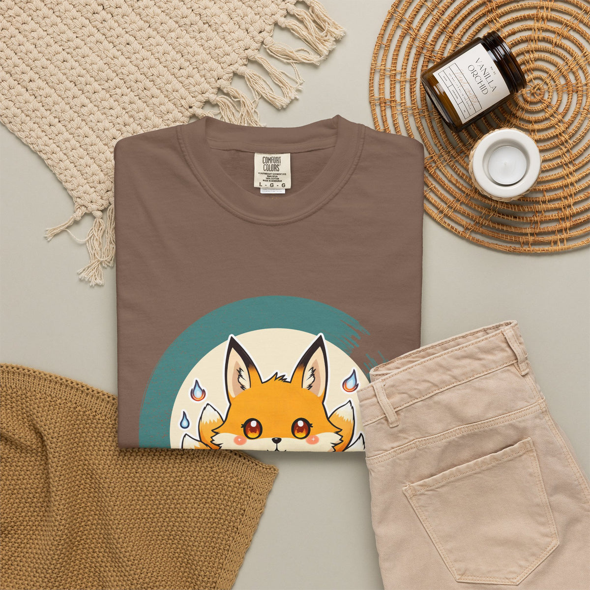 Kitsune · “Fox wedding weather.” — Garment-Dyed T-Shirt