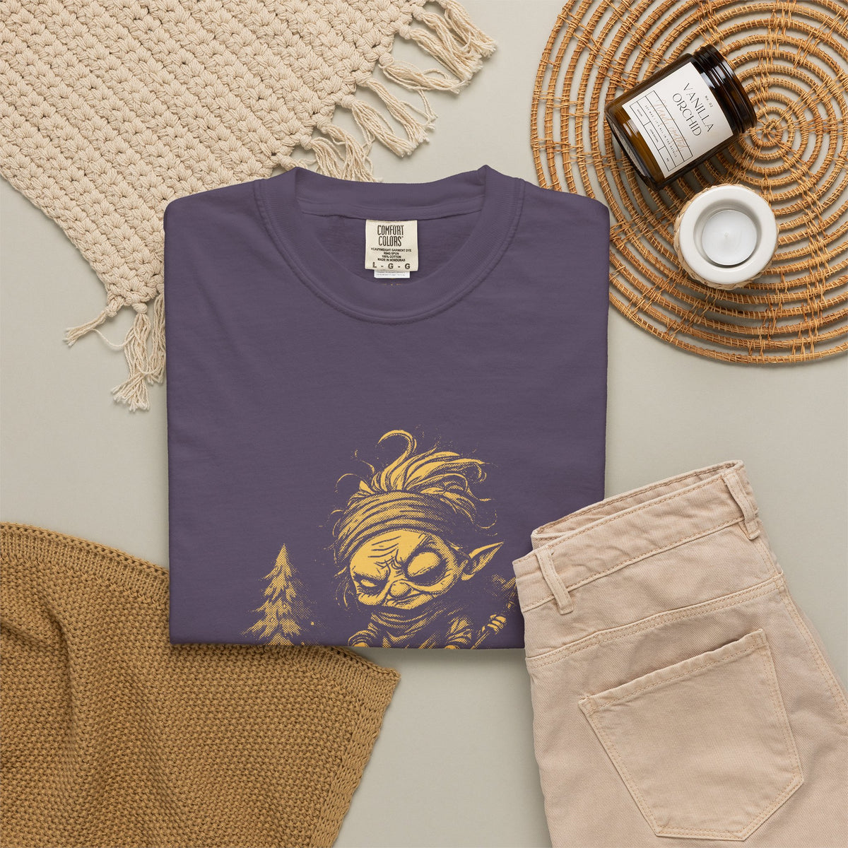 Baba Yaga · “Polite visitors welcome.” — Garment-Dyed One-Ink Tee