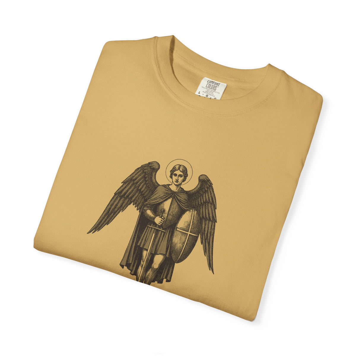 St Michael the Archangel: Chief Commander of Heaven — Garment-Dyed One-Ink Tee