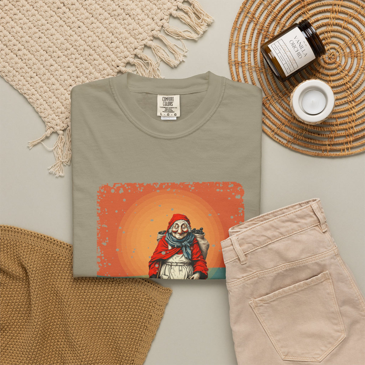 La Befana · “Sweep the old year out.” — Garment-Dyed T-Shirt