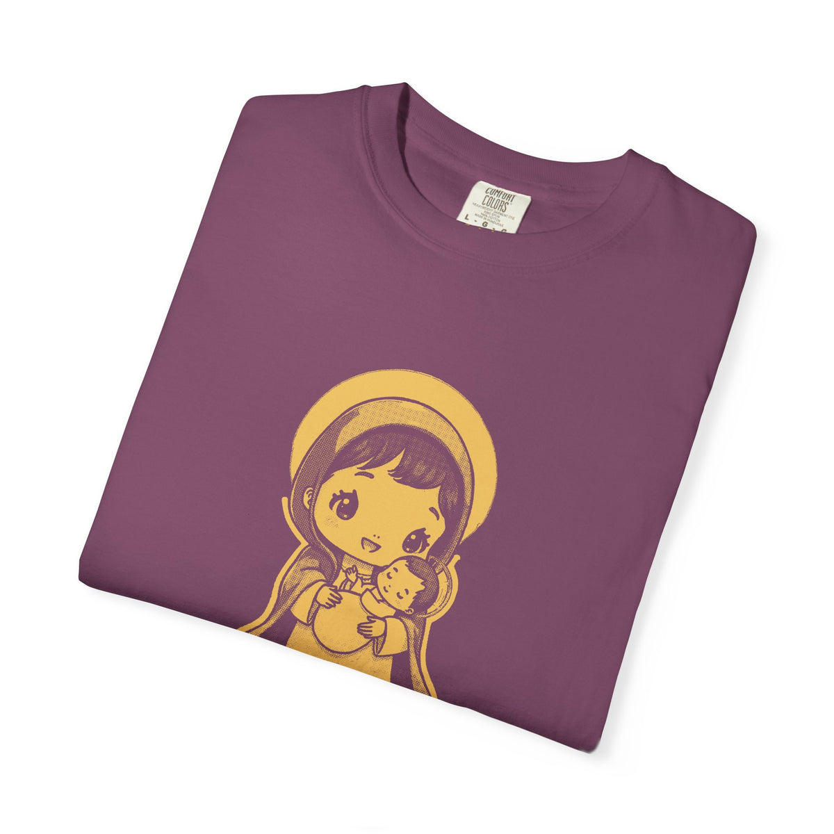 The Virgin Mary · “Ask your mother.” — Garment-Dyed One-Ink Tee