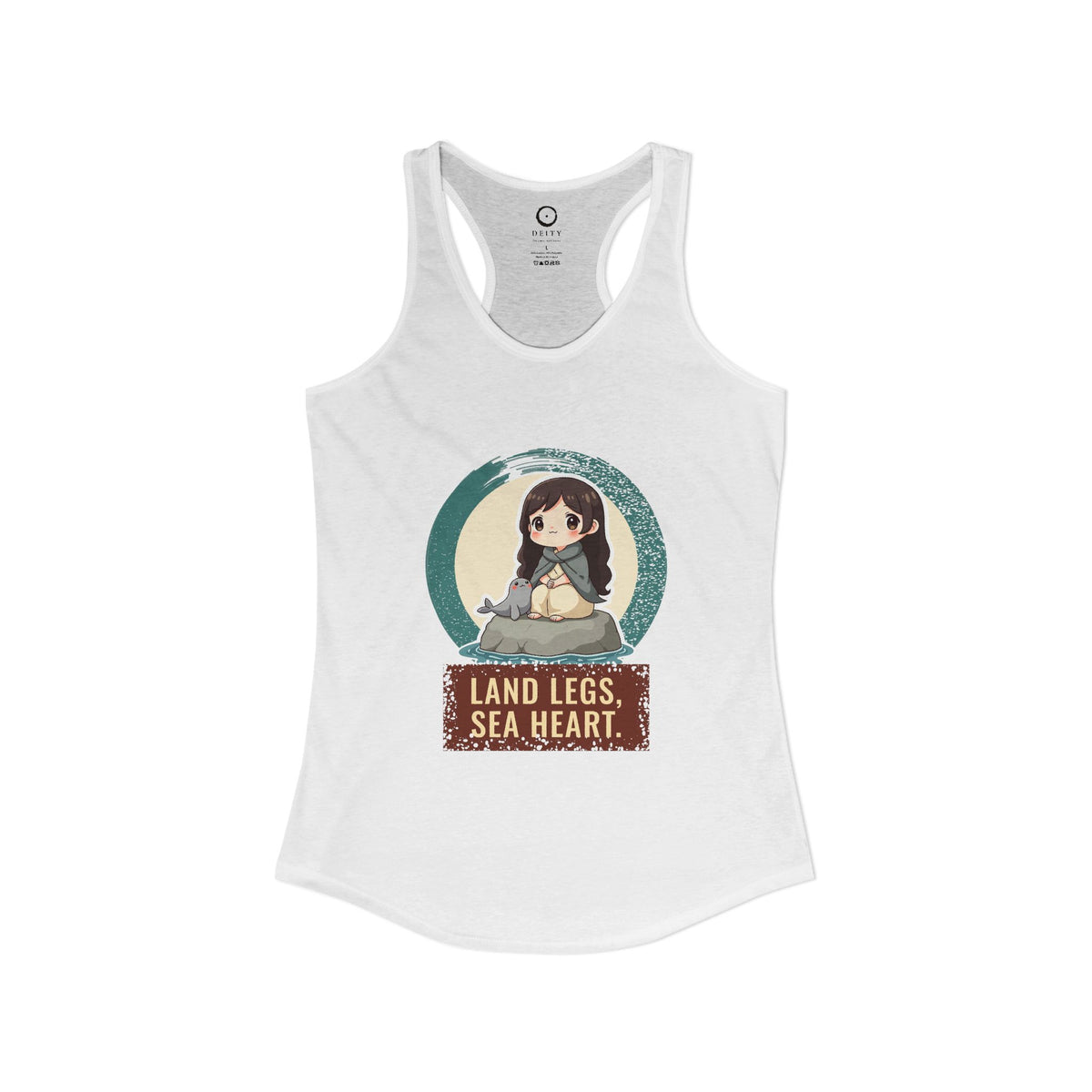 Selkie: Grey Selkie of Sule Skerry — Women's Racerback Tank