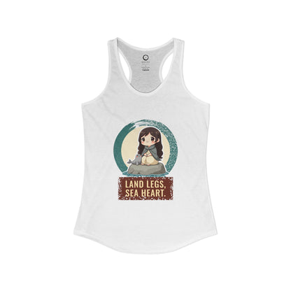 Selkie: Grey Selkie of Sule Skerry — Women's Racerback Tank
