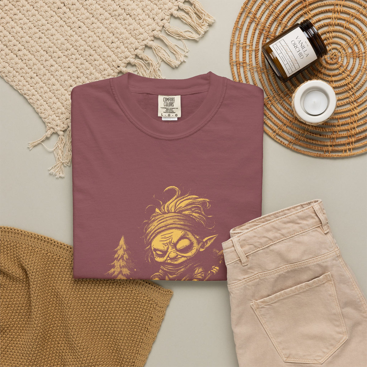 Baba Yaga · “Polite visitors welcome.” — Garment-Dyed One-Ink Tee