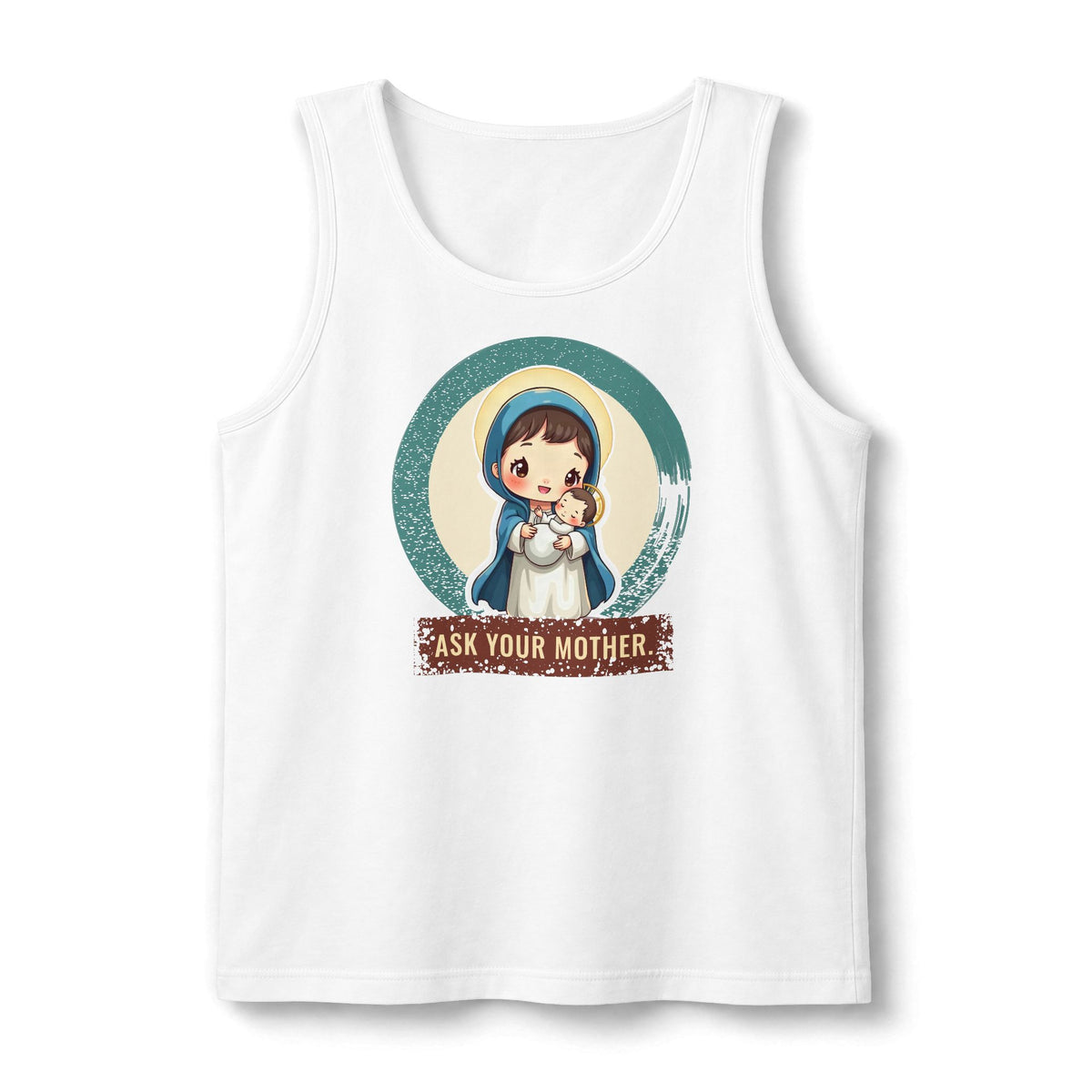 The Virgin Mary: Queen of Peace — Unisex Muscle Tank