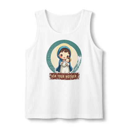 The Virgin Mary: Queen of Peace — Unisex Muscle Tank