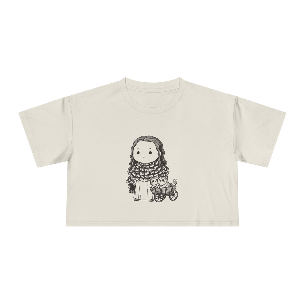 Freyja: Cats at the Reins — Women's Crop Tee