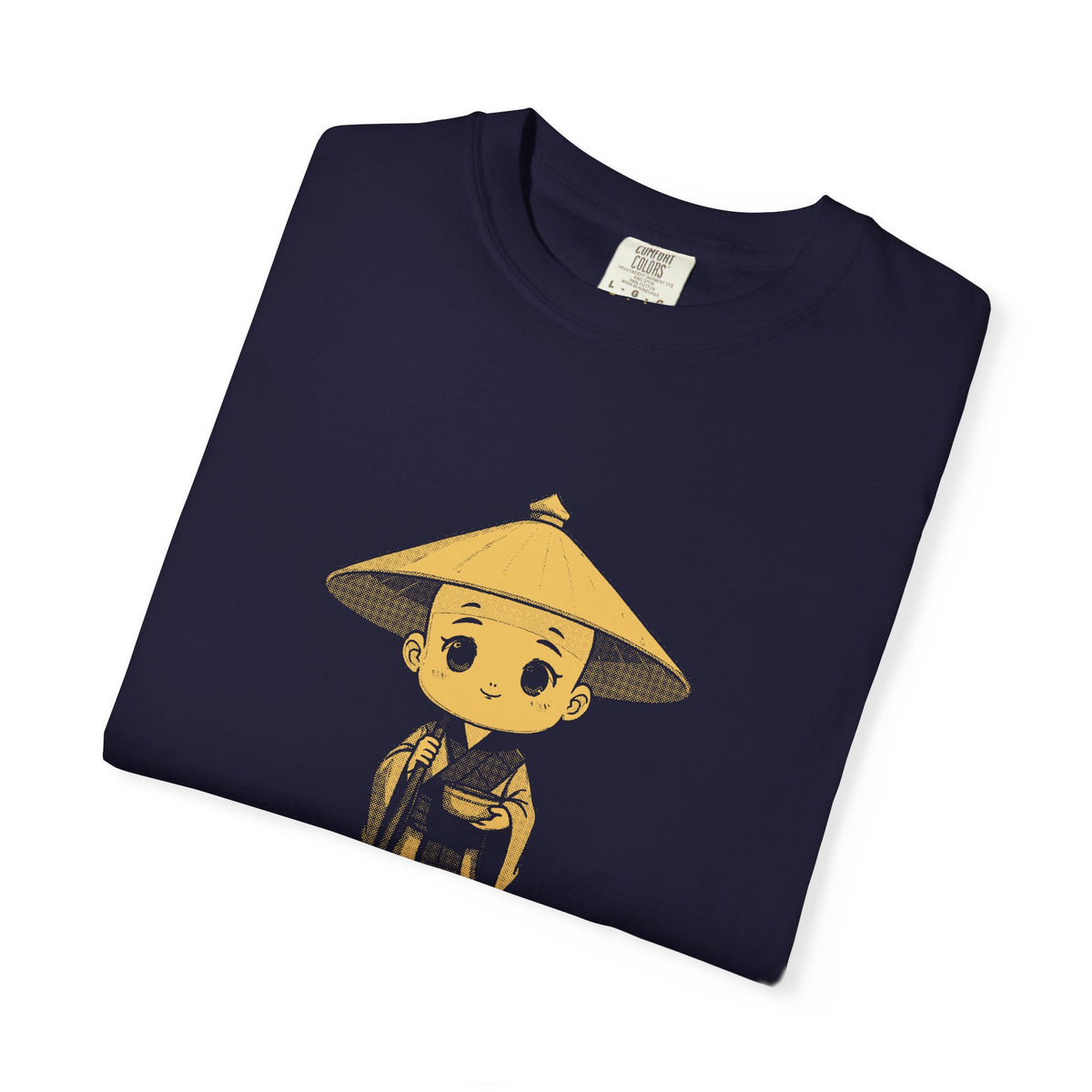 Kōbō Daishi · “Never walking alone.” — Garment-Dyed One-Ink Tee