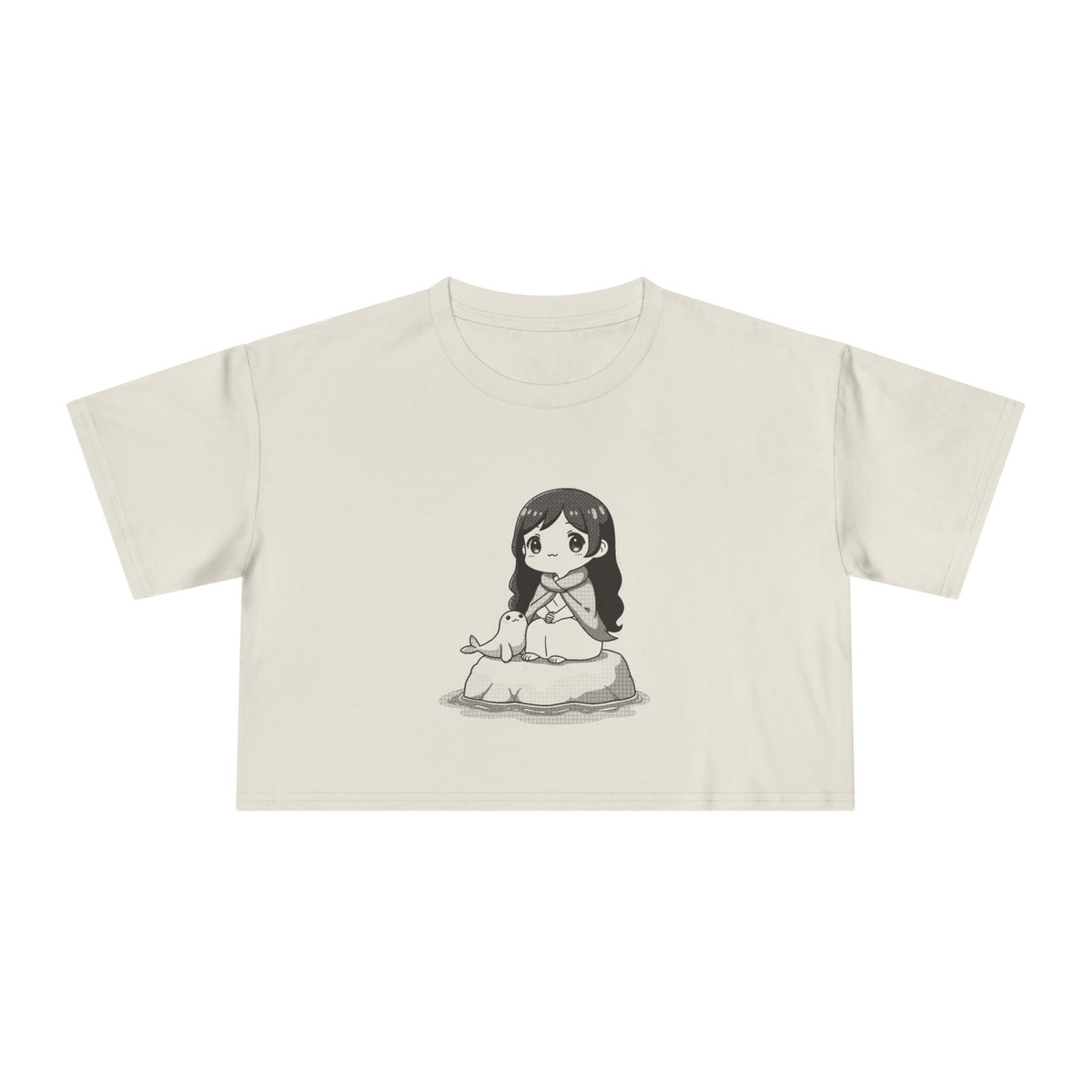 Selkie: Grey Selkie of Sule Skerry — Women's Crop Tee
