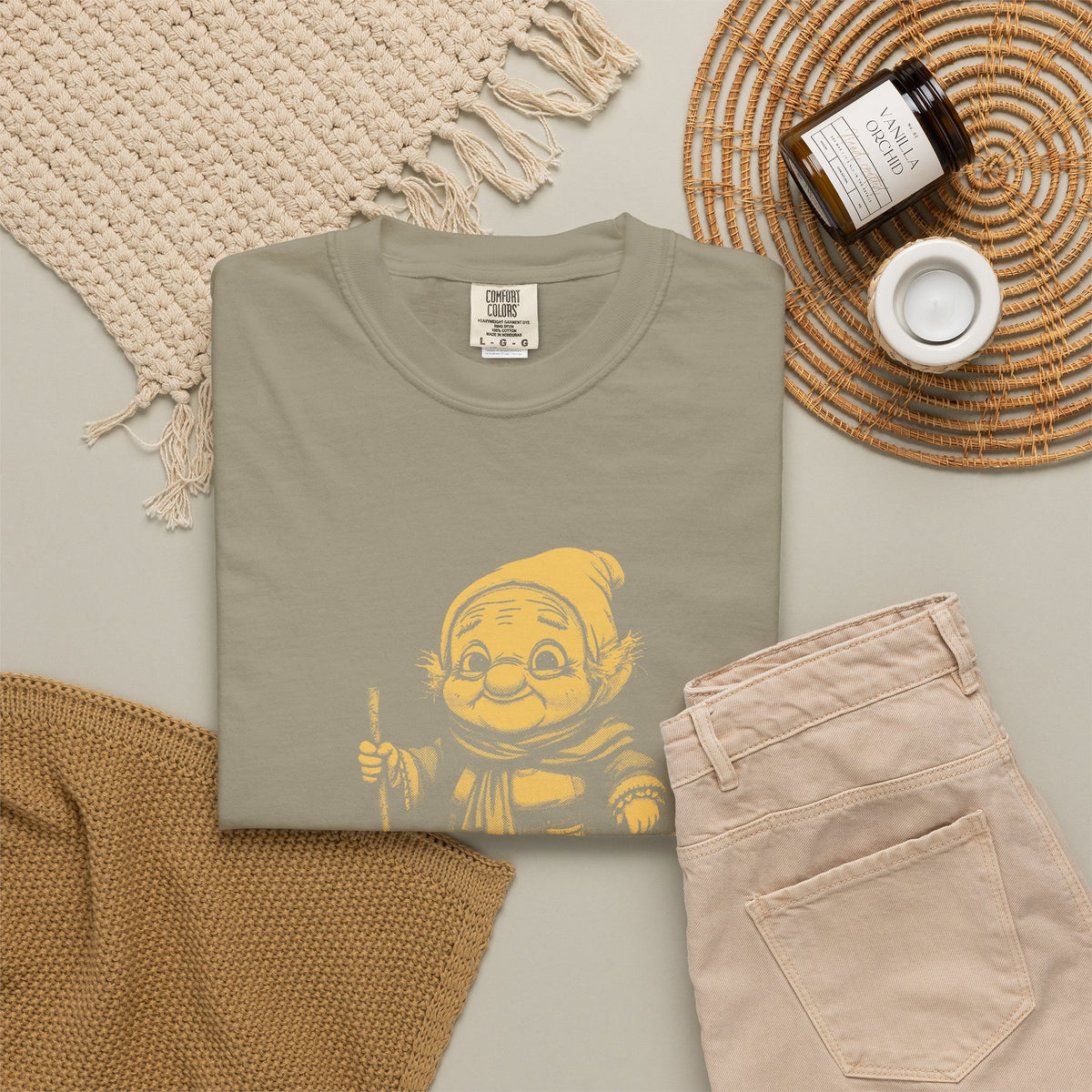La Befana · “Sweep the old year out.” — Garment-Dyed One-Ink Tee
