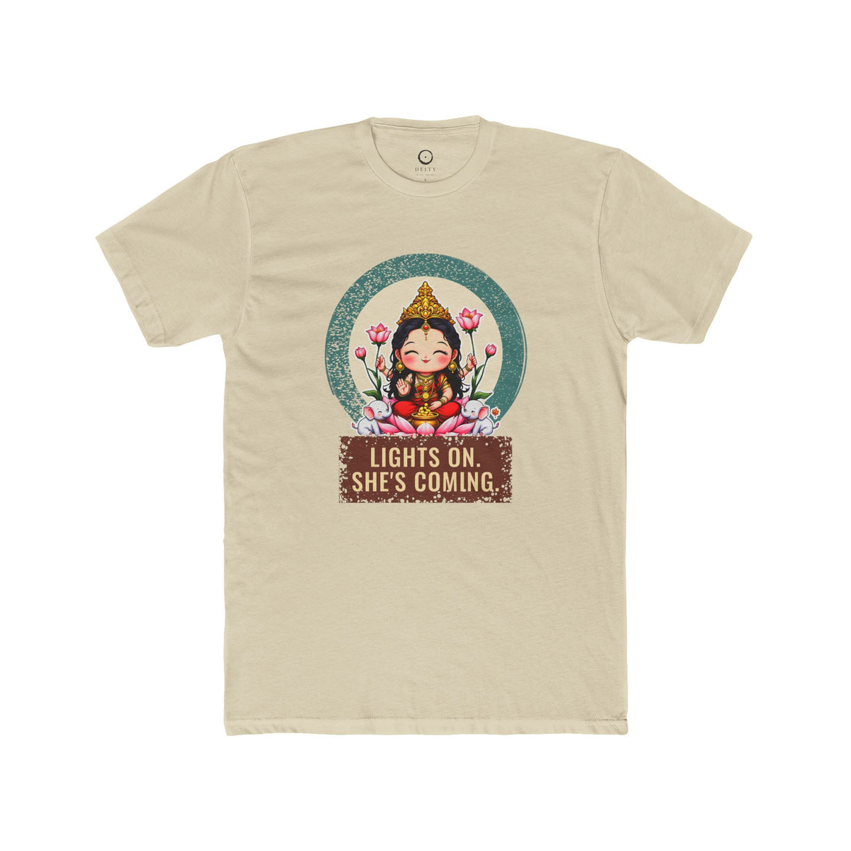 Lakshmi · “Lights on. She's coming.” — Unisex T-Shirt