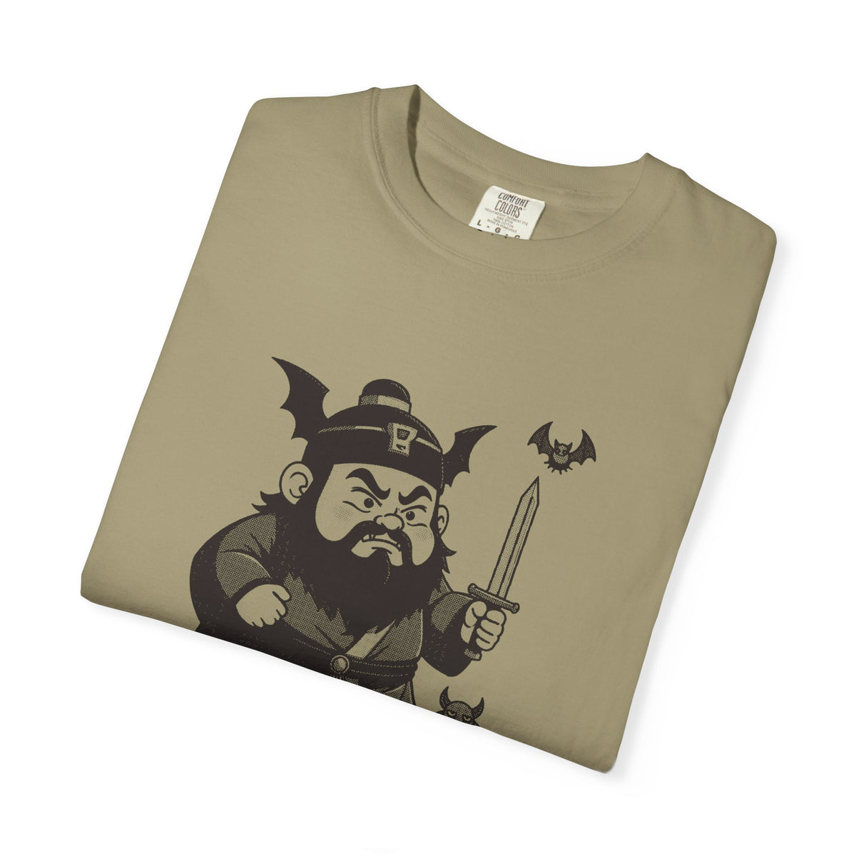 Zhong Kui: Bringer of the Five Blessings — Garment-Dyed One-Ink Tee