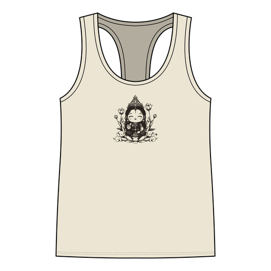 Lakshmi: She of the Lotus — Women's Racerback Tank