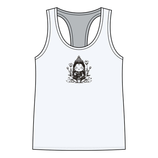 Lakshmi: She of the Lotus — Women's Racerback Tank