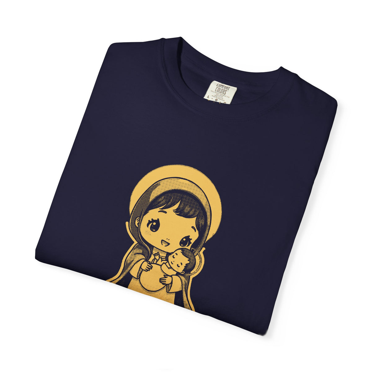 The Virgin Mary · “Ask your mother.” — Garment-Dyed One-Ink Tee