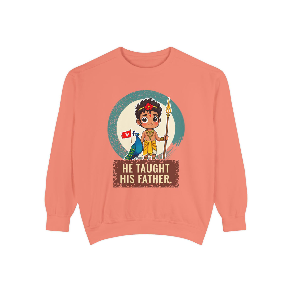 Murugan: Two Companions from One Tree — Garment-Dyed Sweatshirt
