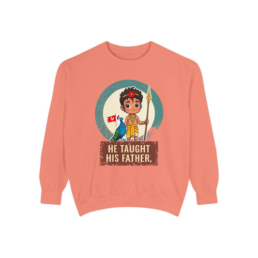 Murugan: Two Companions from One Tree — Garment-Dyed Sweatshirt