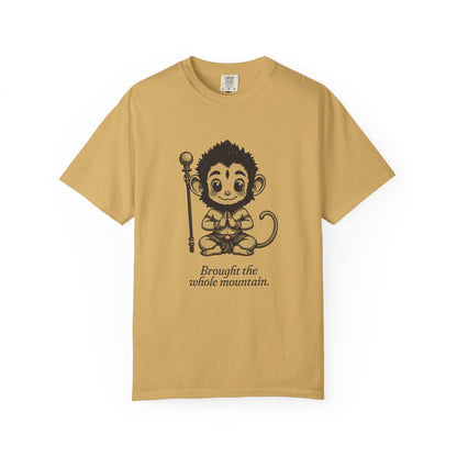 Hanuman · “Brought the whole mountain.” — Garment-Dyed One-Ink Tee
