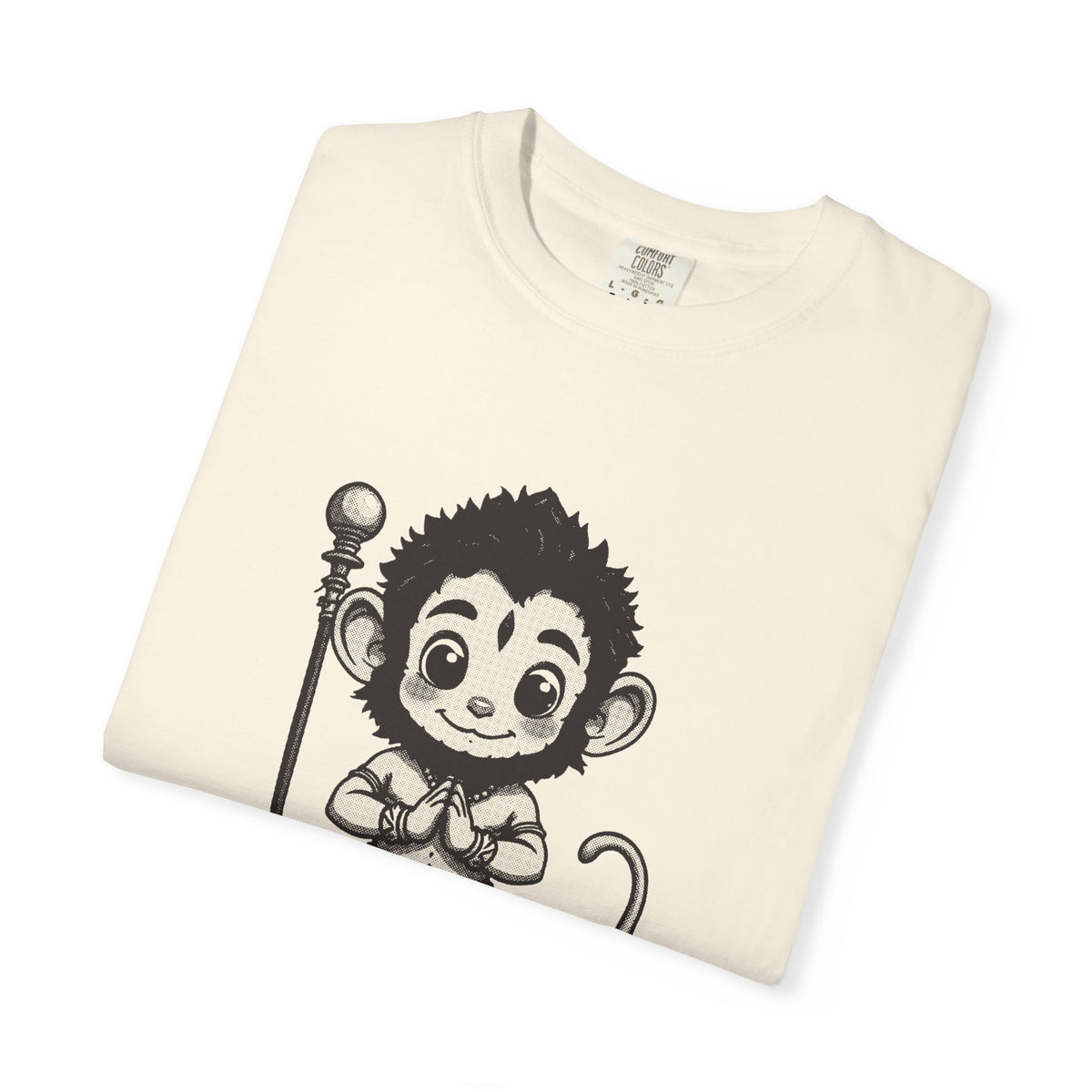 Hanuman · “Brought the whole mountain.” — Garment-Dyed One-Ink Tee