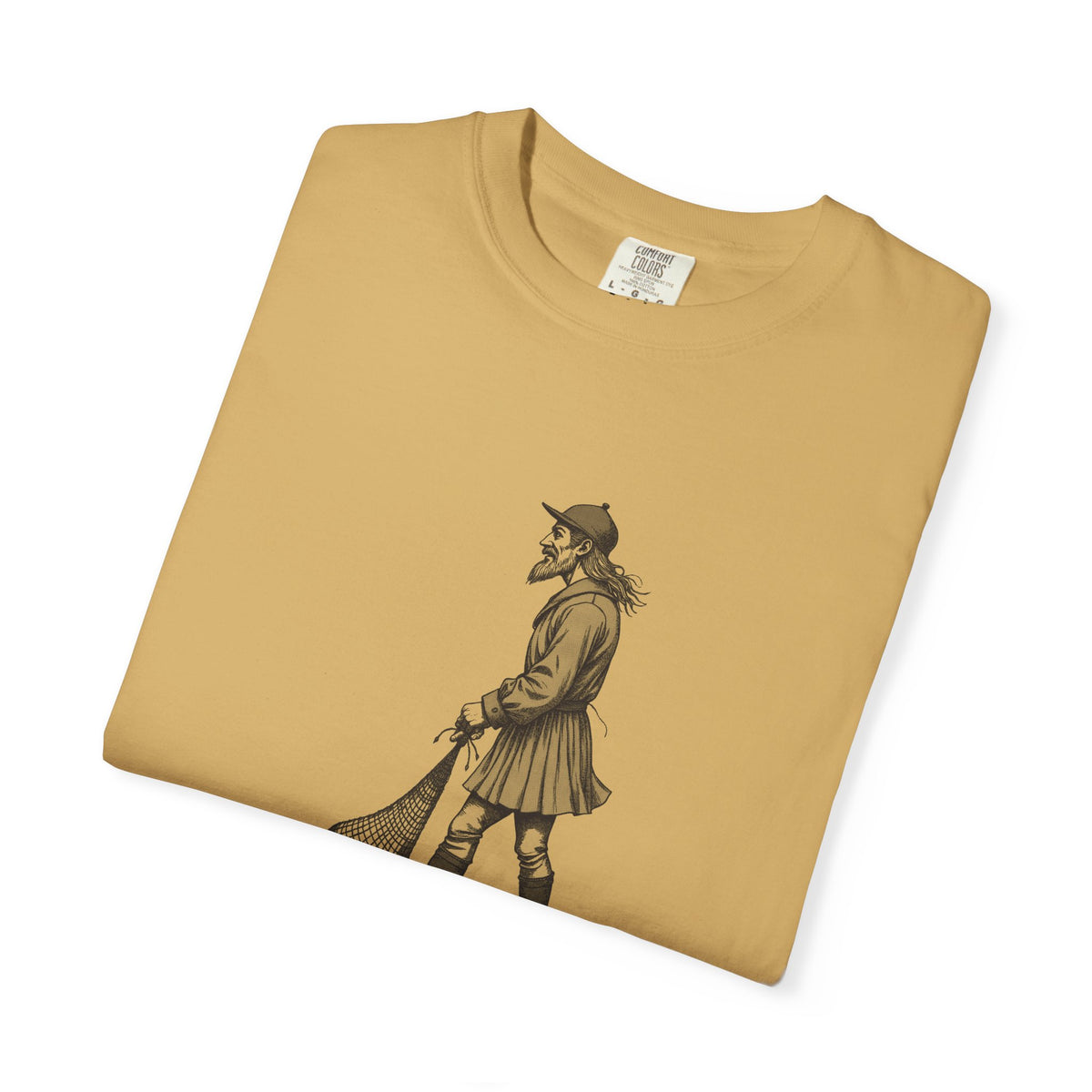 Loki: Maker of the First Net — Garment-Dyed One-Ink Tee