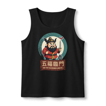 Zhong Kui: Bringer of the Five Blessings — Unisex Muscle Tank