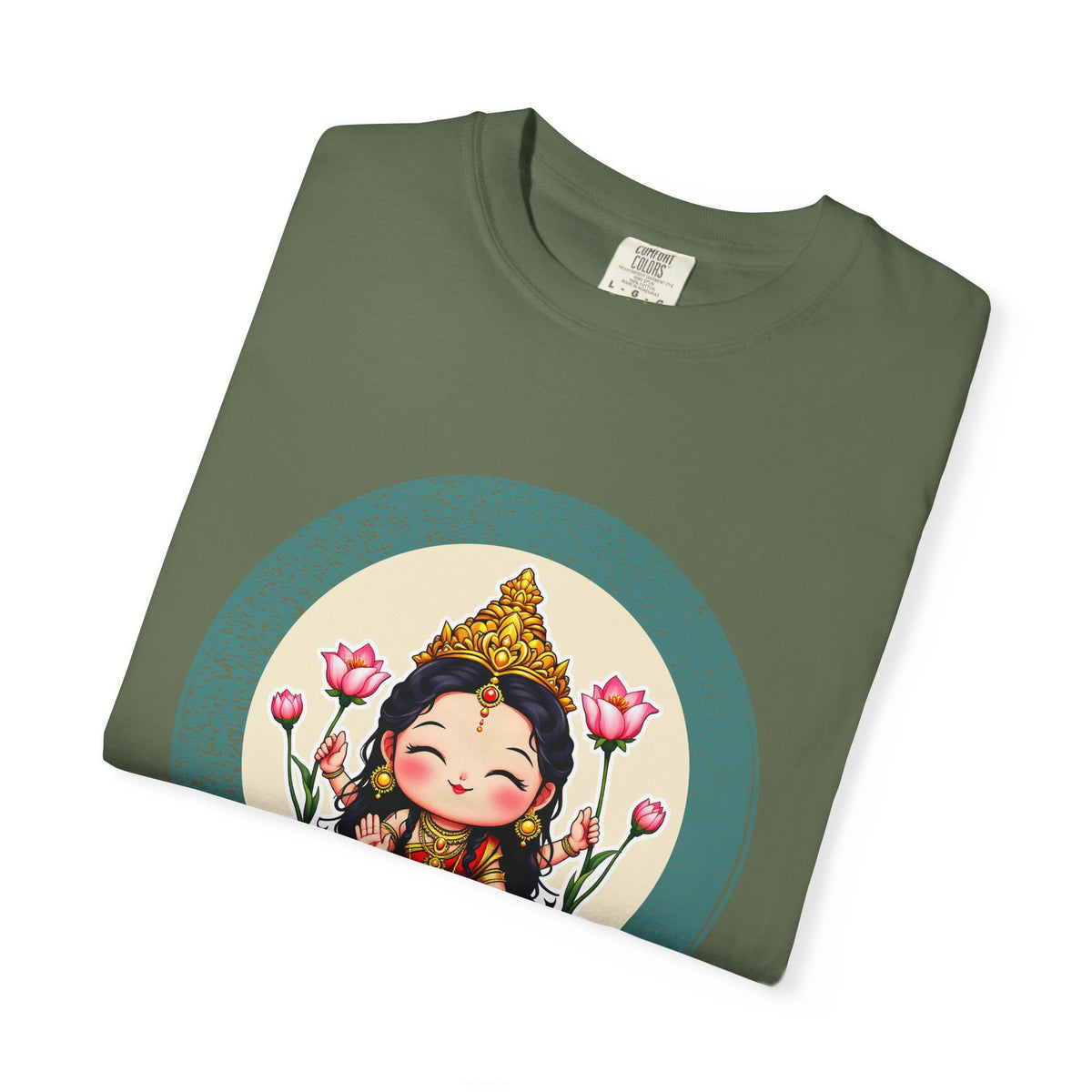 Lakshmi: She of the Lotus — Garment-Dyed T-Shirt