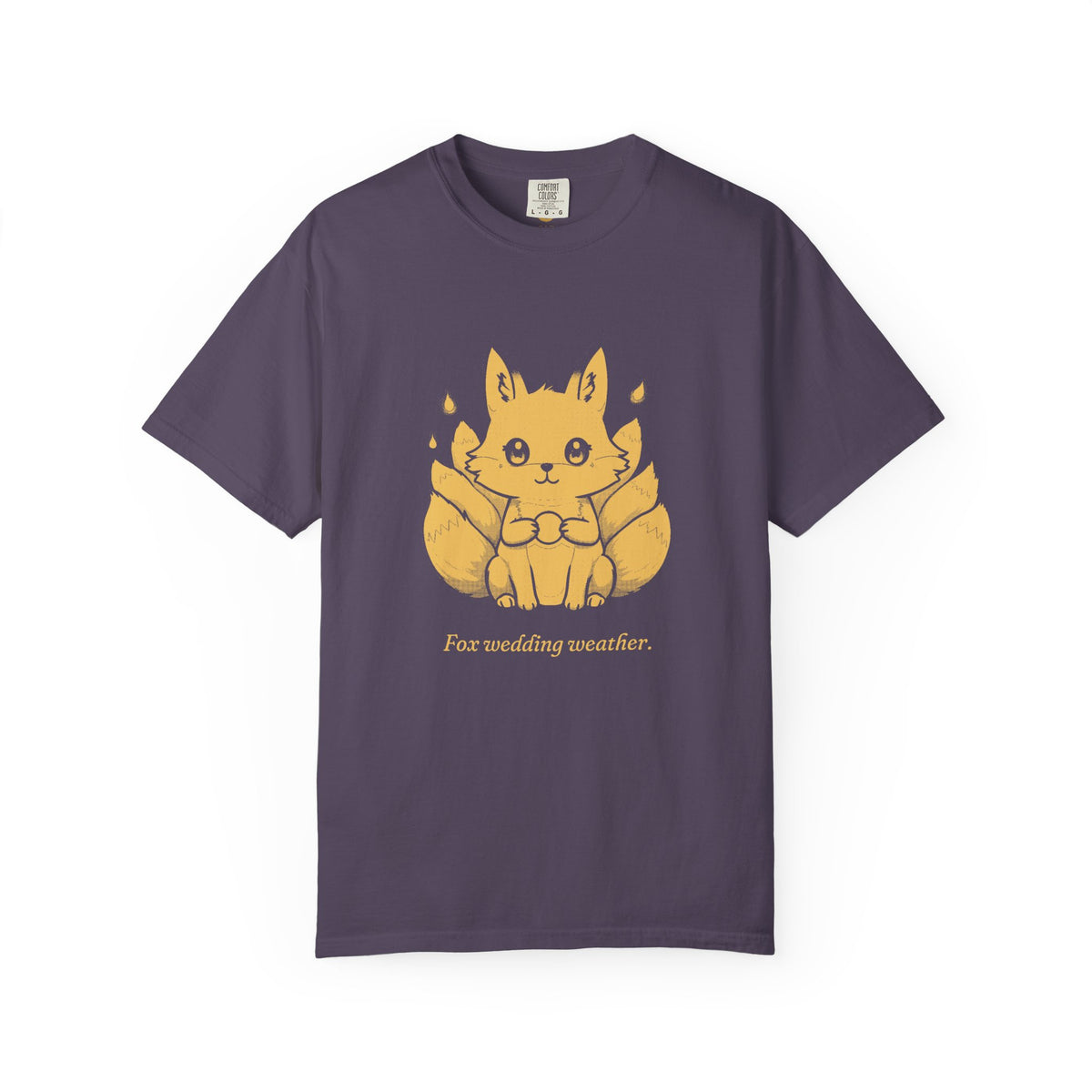 Kitsune · “Fox wedding weather.” — Garment-Dyed One-Ink Tee