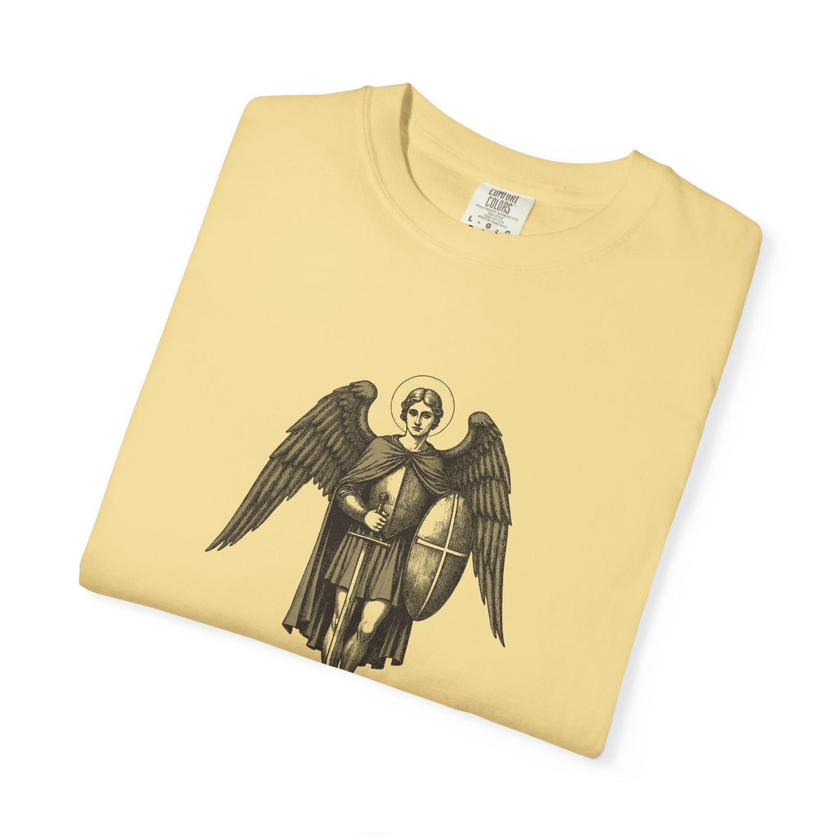 St Michael the Archangel: Chief Commander of Heaven — Garment-Dyed One-Ink Tee