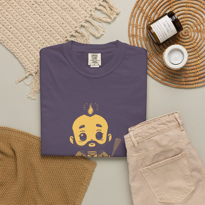 St Jude Thaddeus: Bearer of the Pentecost Flame — Garment-Dyed One-Ink Tee
