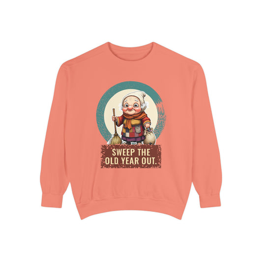 La Befana: Sweeper of the Old Year — Garment-Dyed Sweatshirt