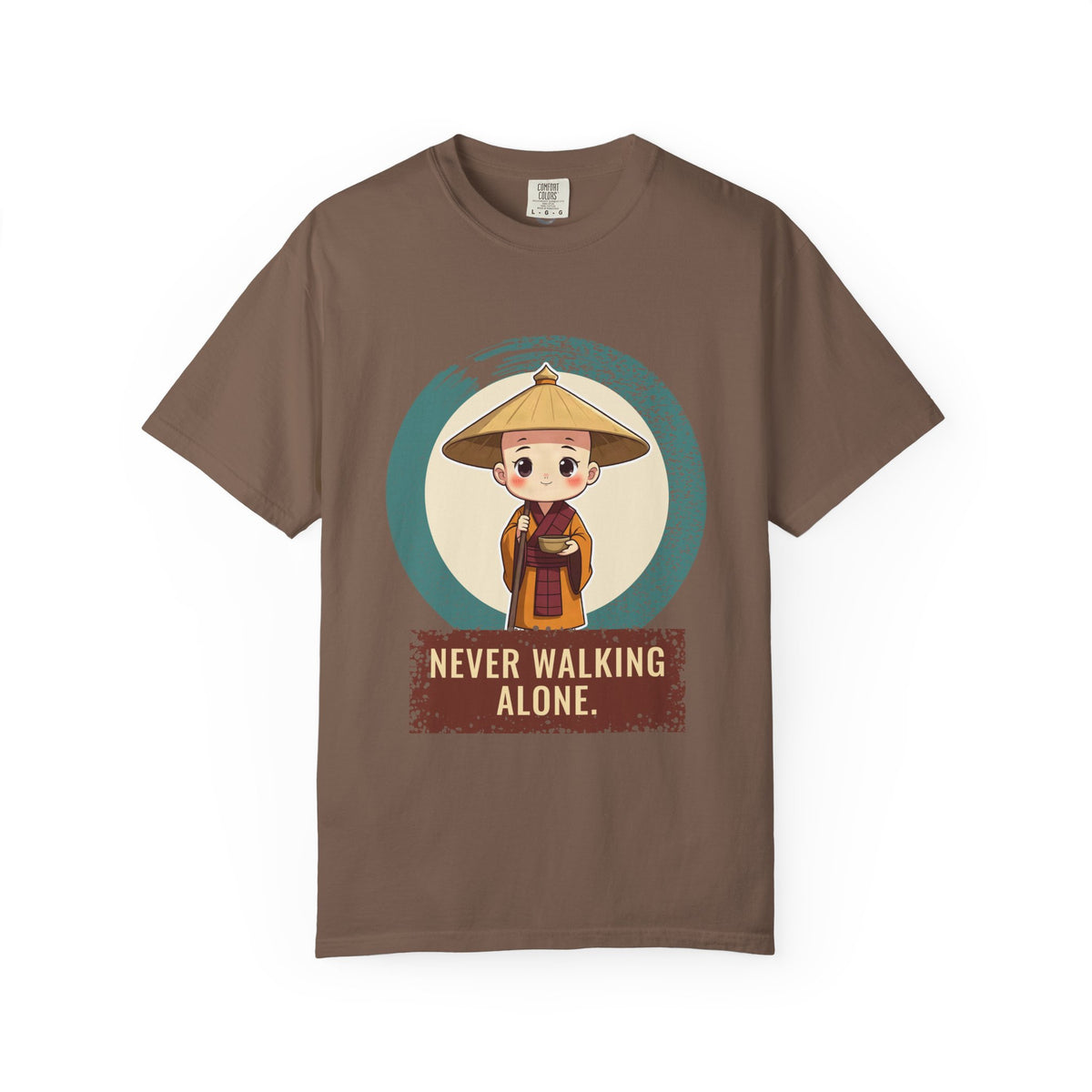 Kōbō Daishi · “Never walking alone.” — Garment-Dyed T-Shirt