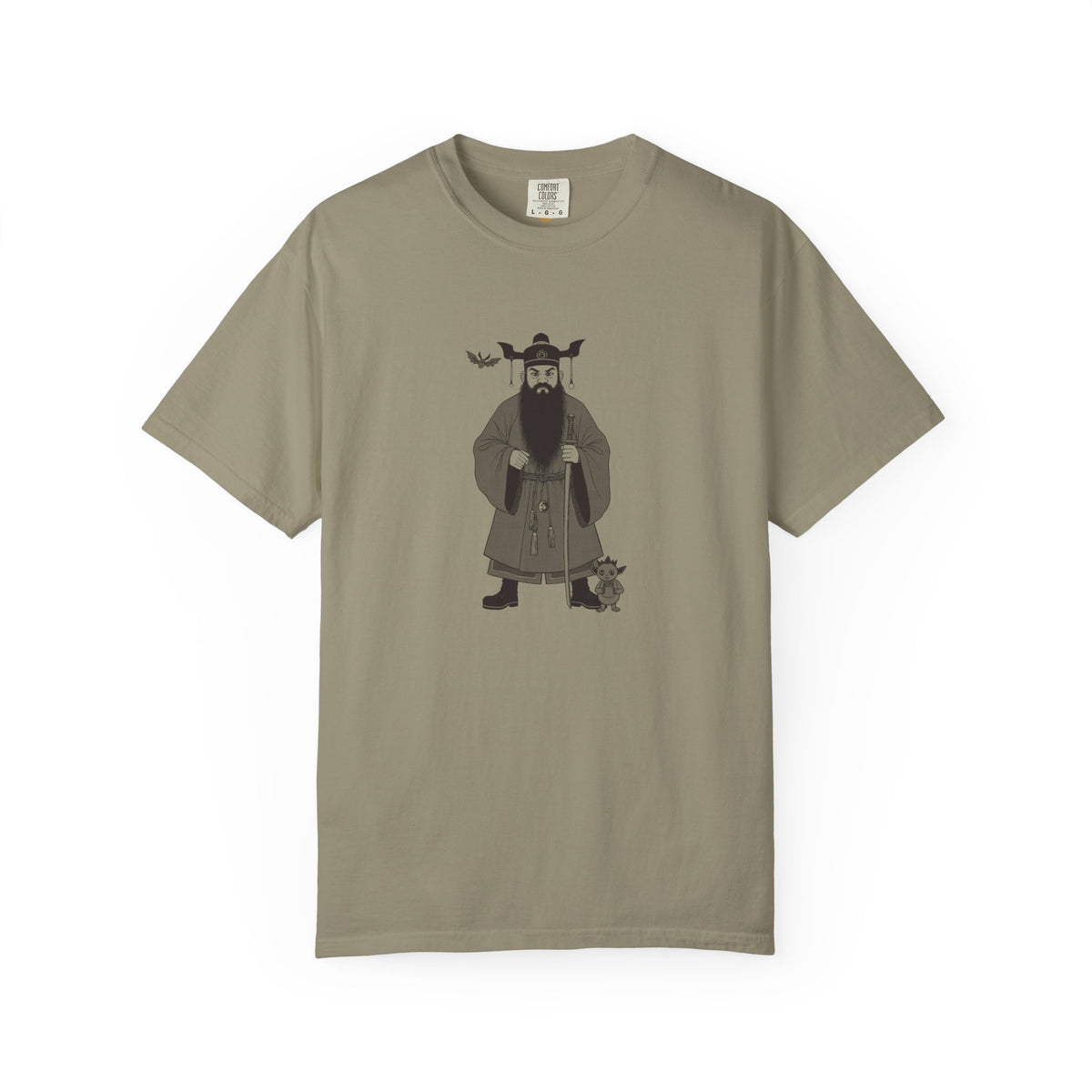Zhong Kui: The Demon Queller — Garment-Dyed One-Ink Tee