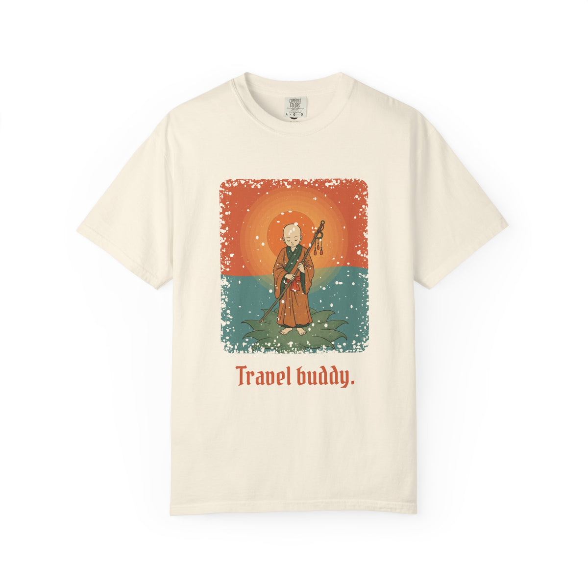 Jizō · “Travel buddy.” — Garment-Dyed T-Shirt