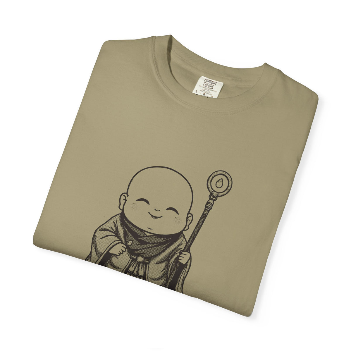 Jizō · “Travel buddy.” — Garment-Dyed One-Ink Tee