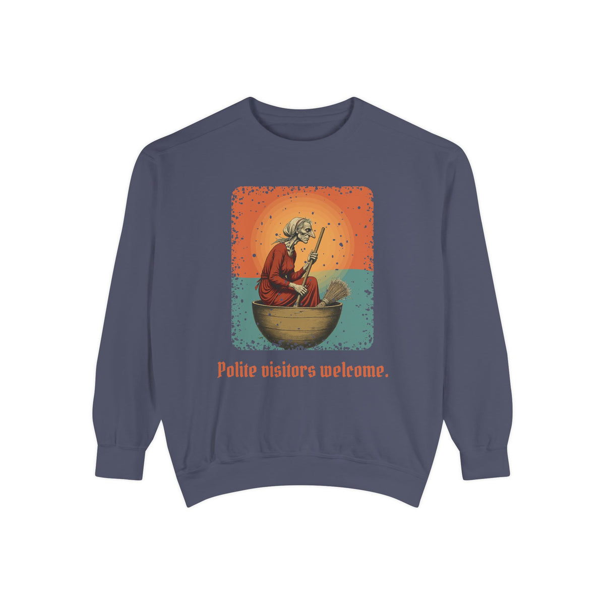 Baba Yaga: Bony Leg — Garment-Dyed Sweatshirt