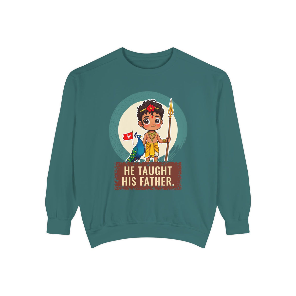Murugan: Two Companions from One Tree — Garment-Dyed Sweatshirt