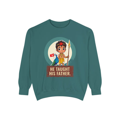 Murugan: Two Companions from One Tree — Garment-Dyed Sweatshirt