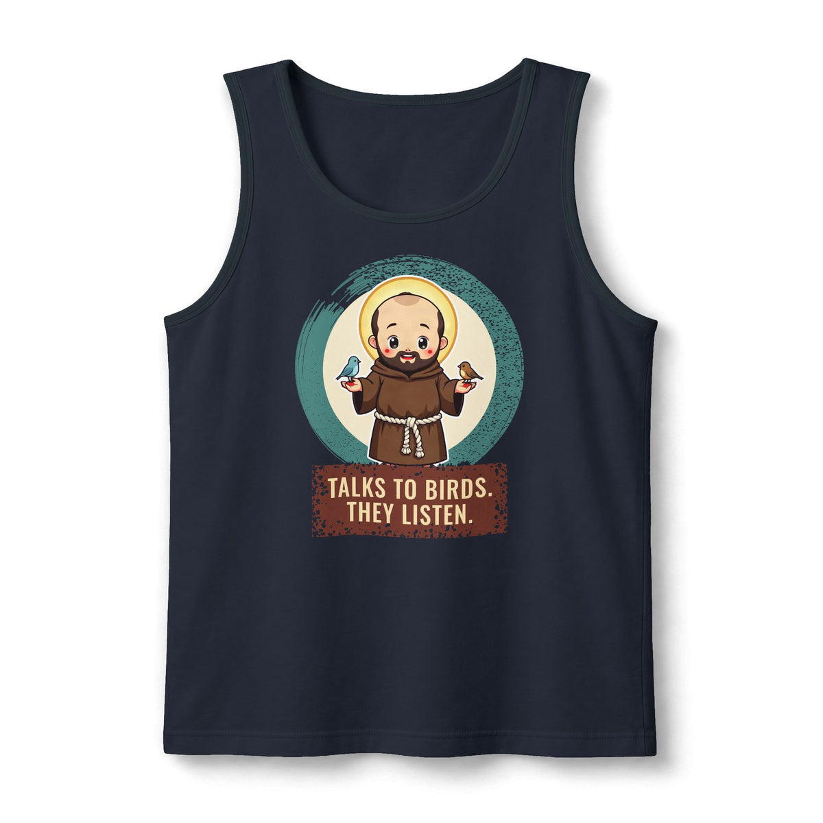 St Francis of Assisi: Preacher to the Birds — Unisex Muscle Tank