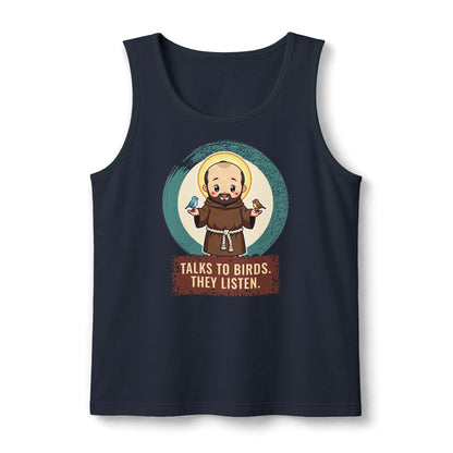 St Francis of Assisi: Preacher to the Birds — Unisex Muscle Tank