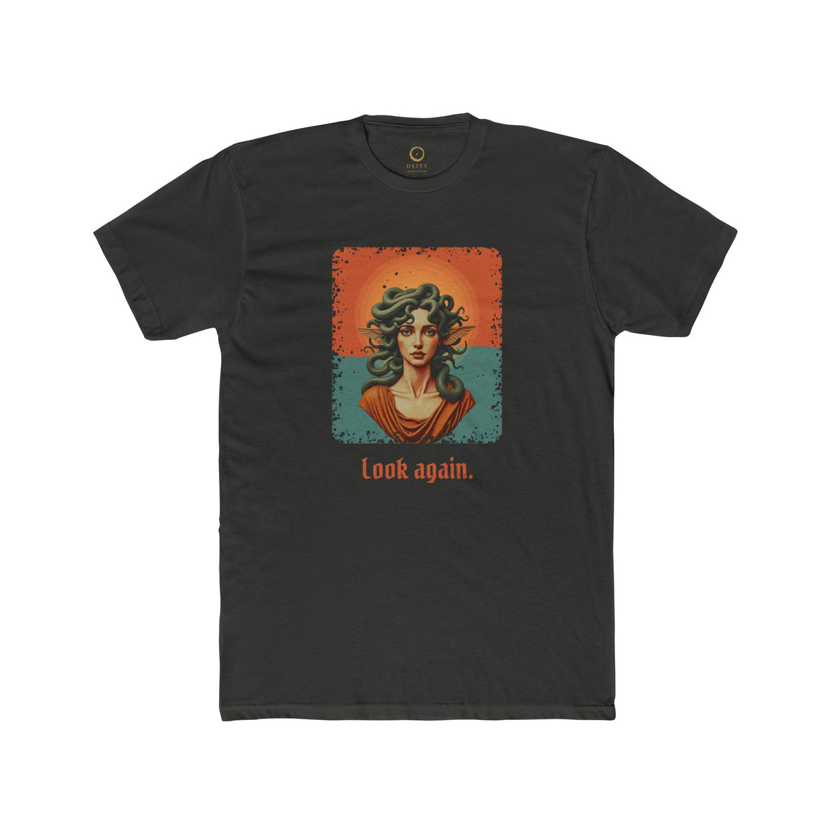 Medusa · “Look again.” — Unisex T-Shirt