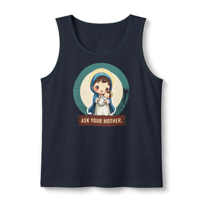 The Virgin Mary: Queen of Peace — Unisex Muscle Tank