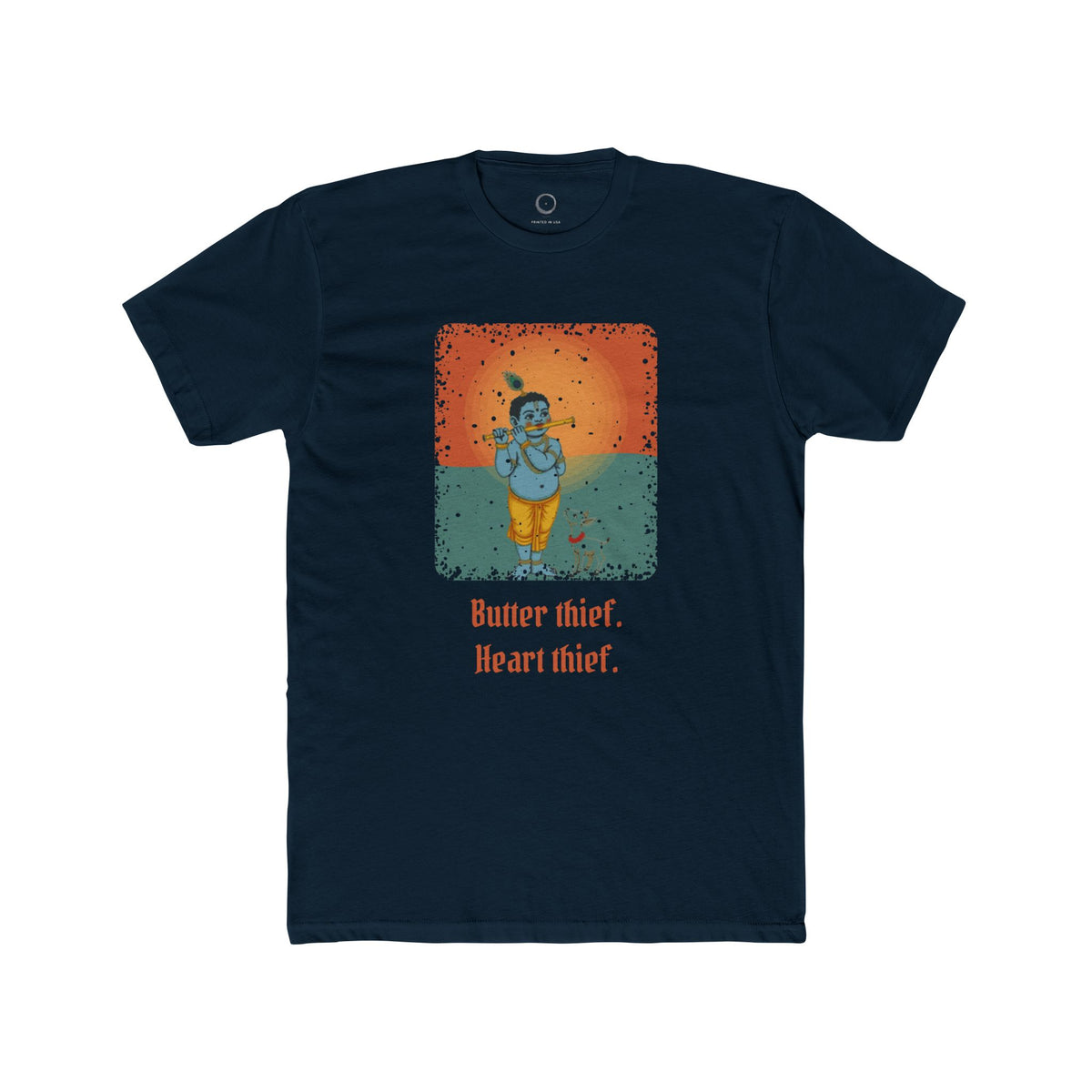 Krishna · “Butter thief. Heart thief.” — Unisex T-Shirt