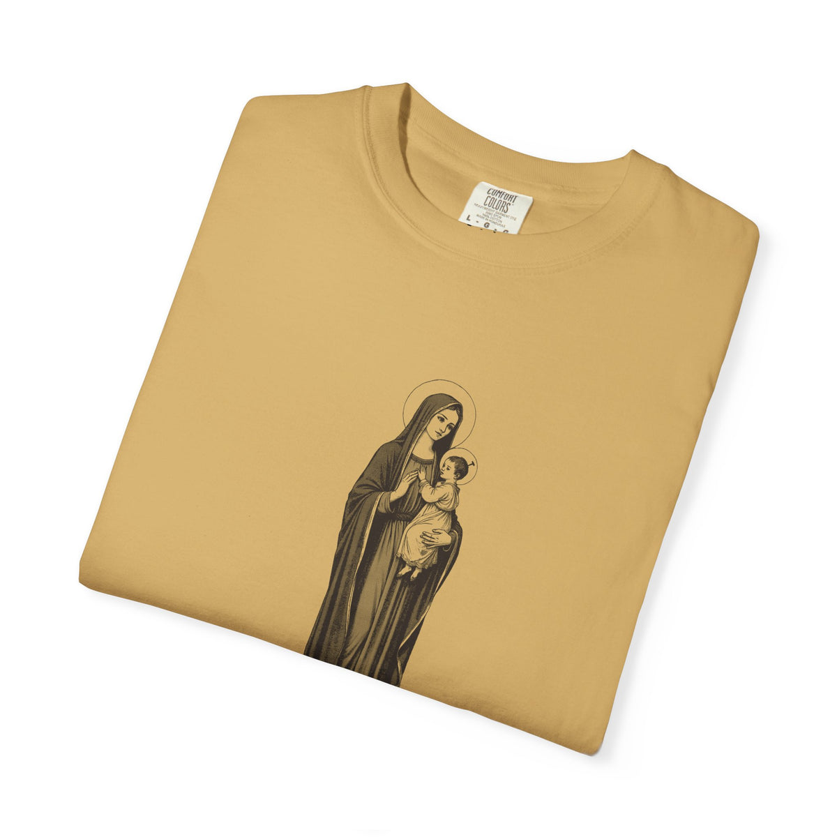 The Virgin Mary · “Ask your mother.” — Garment-Dyed One-Ink Tee