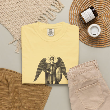 St Michael the Archangel: Chief Commander of Heaven — Garment-Dyed One-Ink Tee